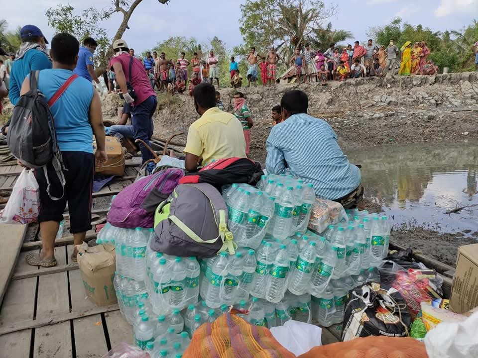 Cyclone Amphan relief — Krishnadaspur