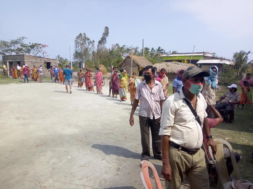 Cyclone Amphan relief — relief camp