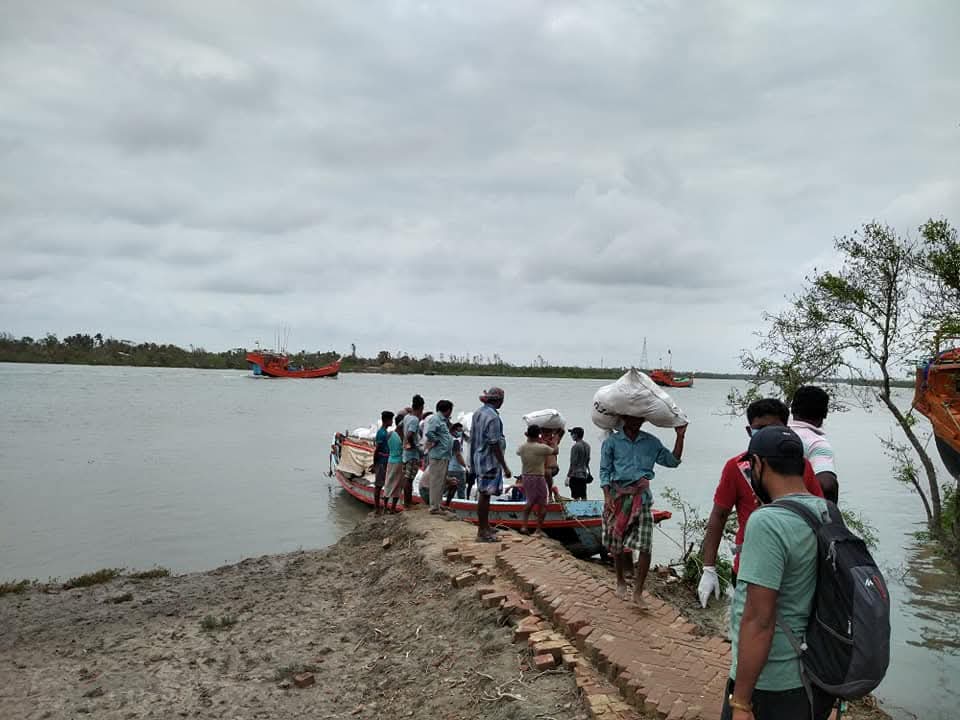 Cyclone Amphan relief — food distribution