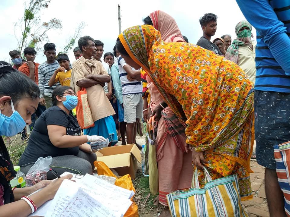 Cyclone Amphan relief — relief materials