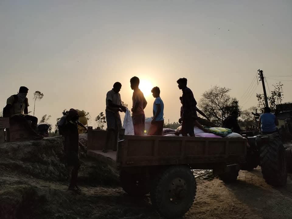 Cyclone Amphan relief — water distribution